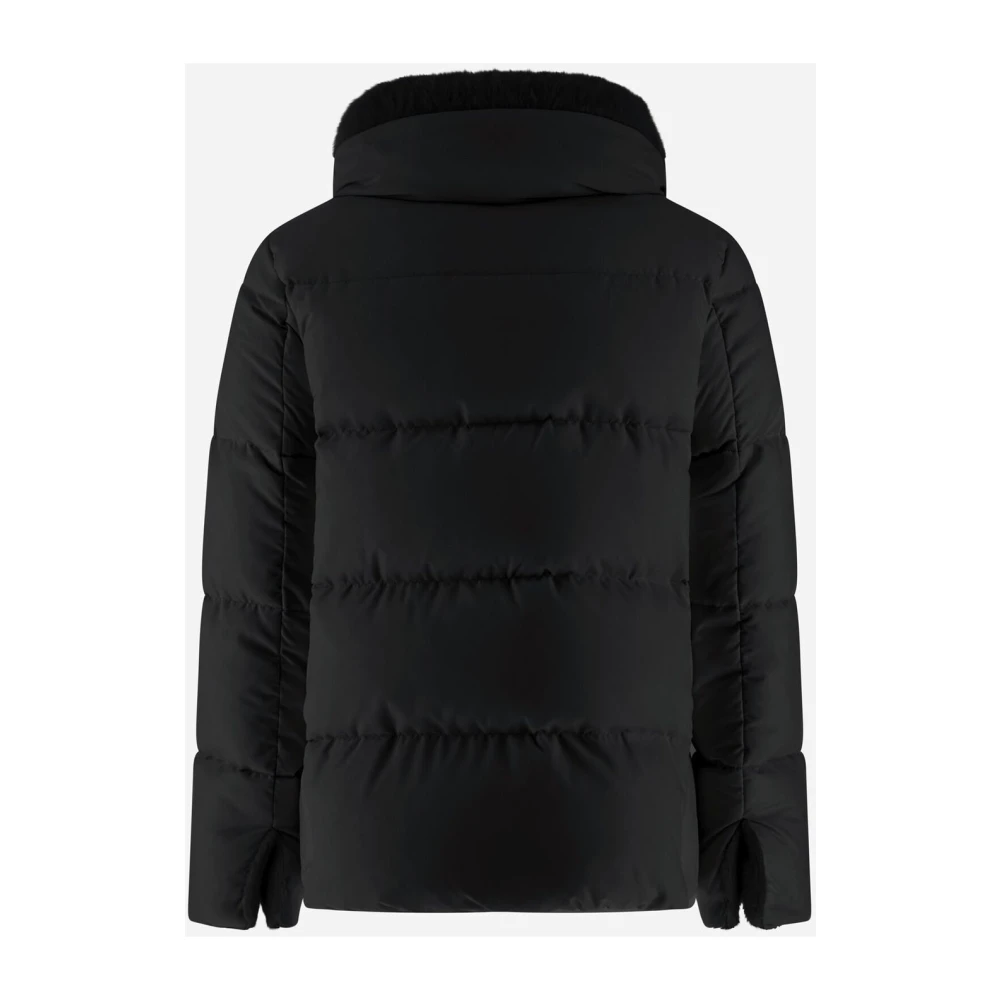 Herno Faux Fur Damesjas Black Dames