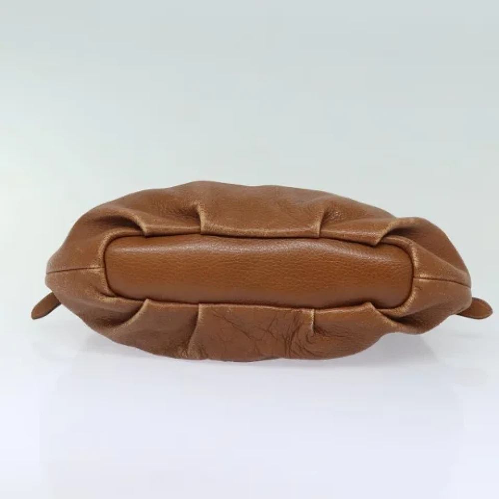 Prada Vintage Pre-owned Leather prada-bags Brown Dames