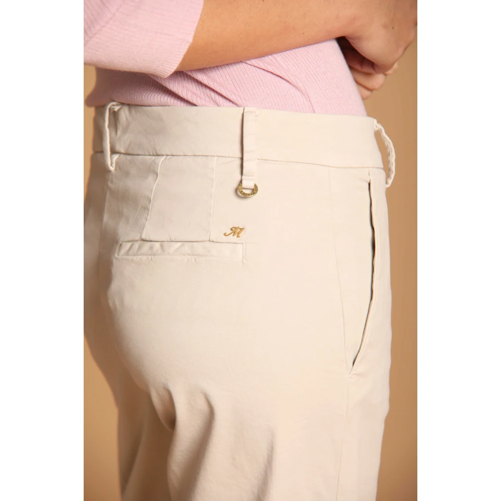 Mason's Straight Women's Chino Pants in Gabardine Beige Dames