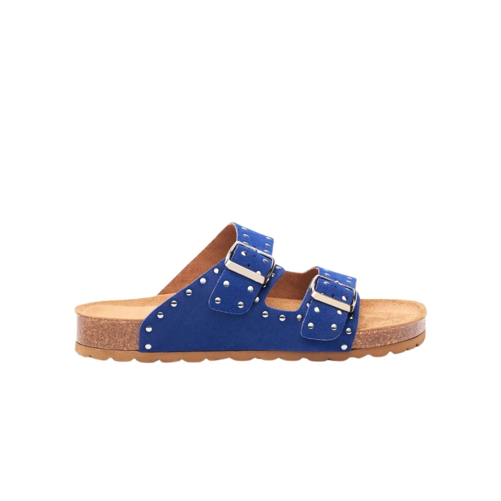 Scarosso Women's Blue Sliders, 9 Uk, Delilah Sliders