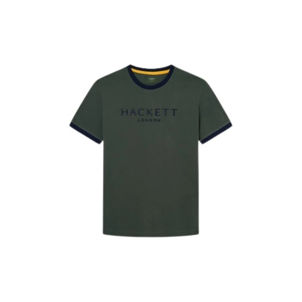 Hackett Heren Katoenen T-Shirt Green Heren