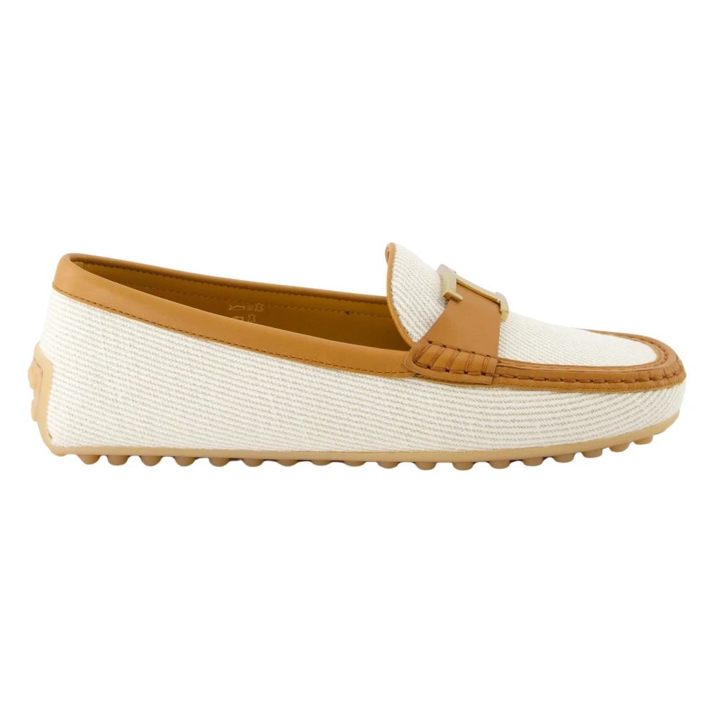 Tod's Women's Beige/Brown And City Gommino Moccasins