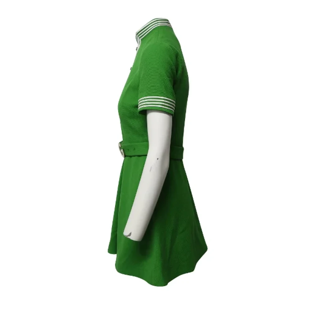 Gucci Vintage Pre-owned Wool dresses Green Dames