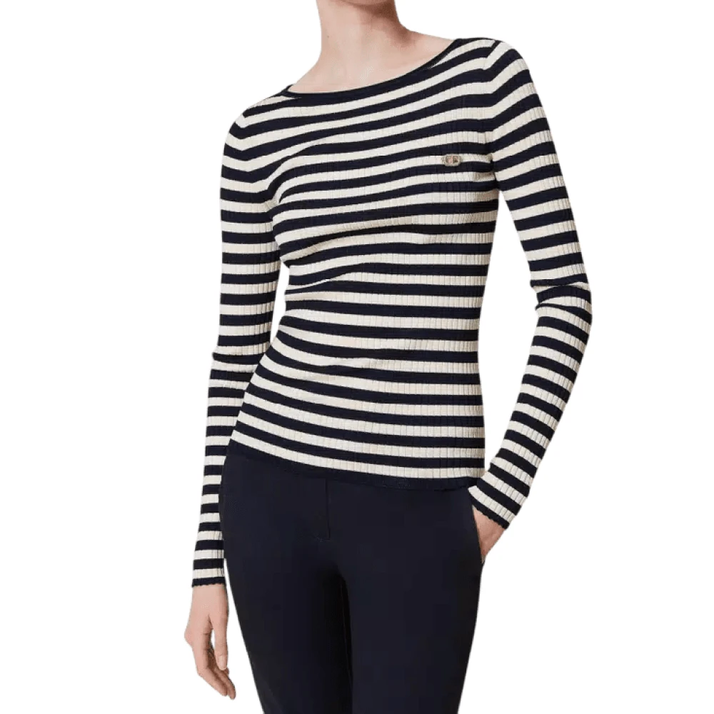Twinset Gestreepte longsleeve top Multicolor Dames