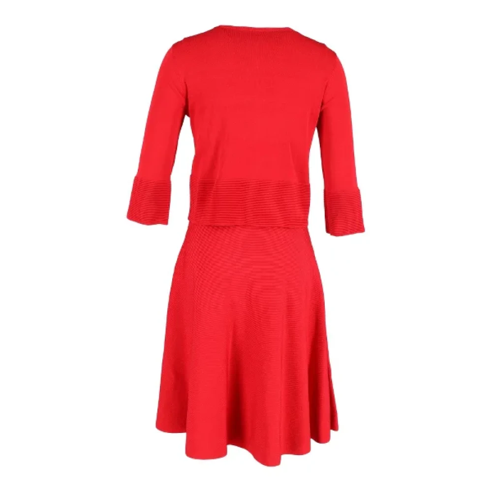 Carolina Herrera Pre-owned Fabric dresses Red Dames