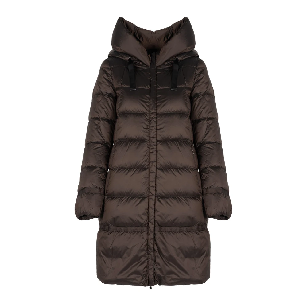 Geox Gewatteerde Parka Jas Brown Dames