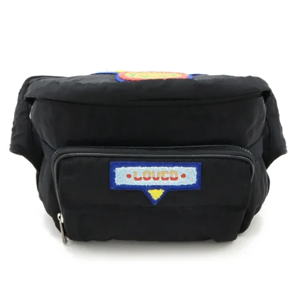 Gucci Vintage Pre-owned Nylon shoulder-bags Black Dames