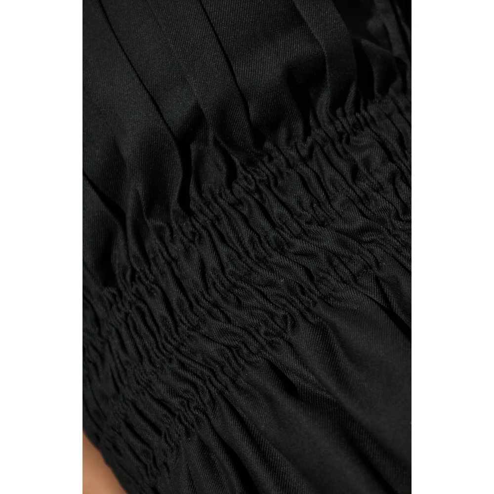 Gestuz Gedrapeerde Top Black Dames