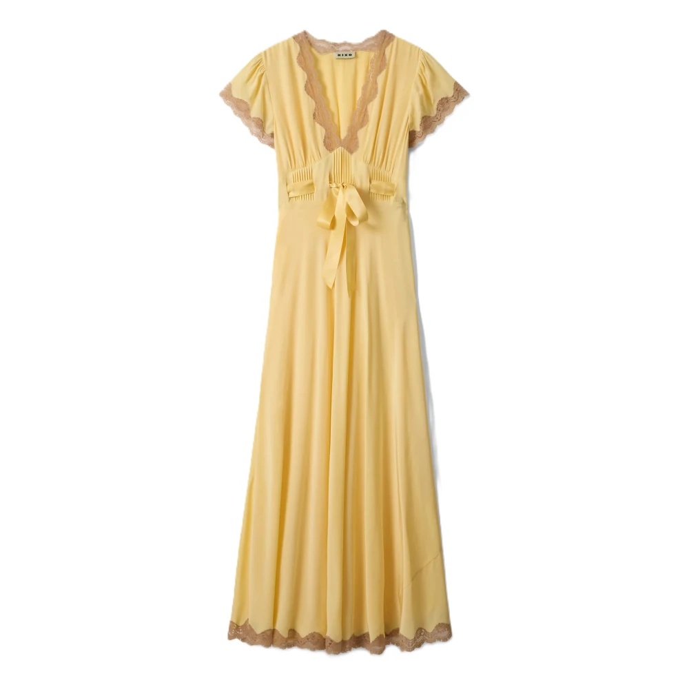 Rixo Women's Yellow Maxi Dresses, L, Marlice Dress