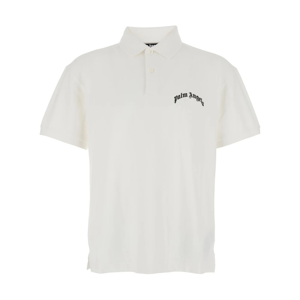 Palm Angels - Polo Con Letras Del Logotipo - Tops - Hombre - Blanco - L