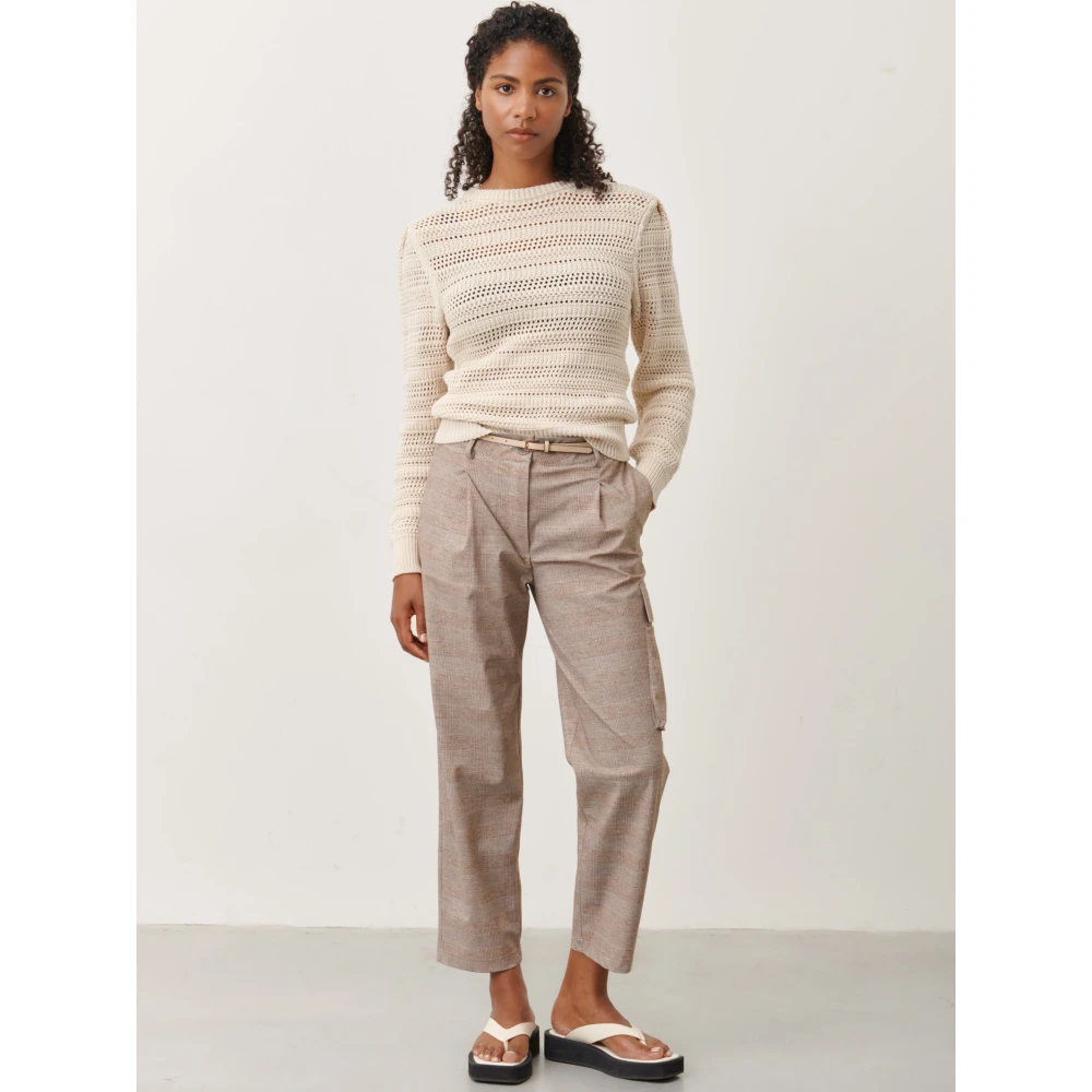 Jane Lushka Round-neck Knitwear Beige Dames