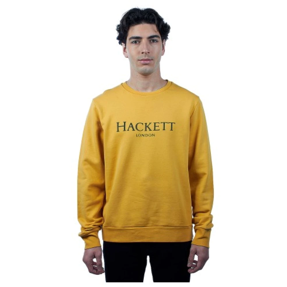 Hackett Heren Katoenen Sweatshirt Yellow Heren