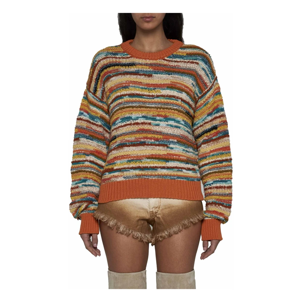 Alanui Chevron MultiColour Sweater Multicolor Dames