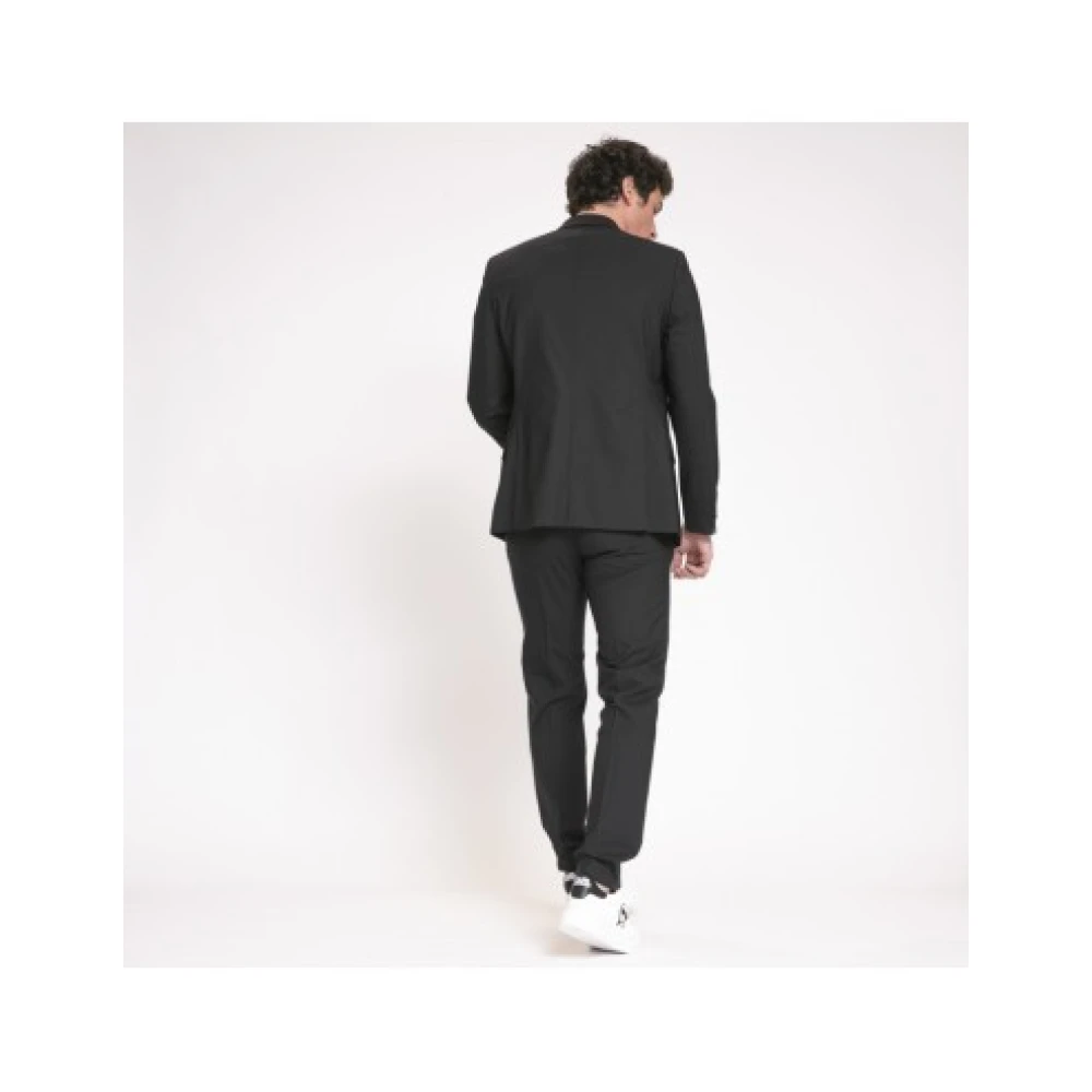 Karl Lagerfeld Zwarte Kostuumbroek Black Heren