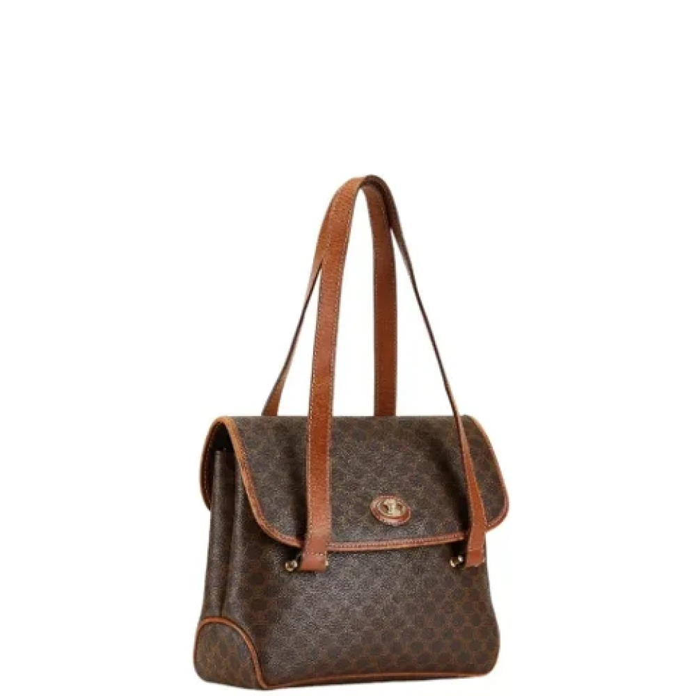 Celine Vintage Pre-owned Leather celine-bags Brown Dames
