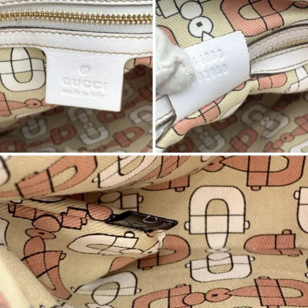 Gucci Vintage Pre-owned Canvas gucci-bags Beige Dames