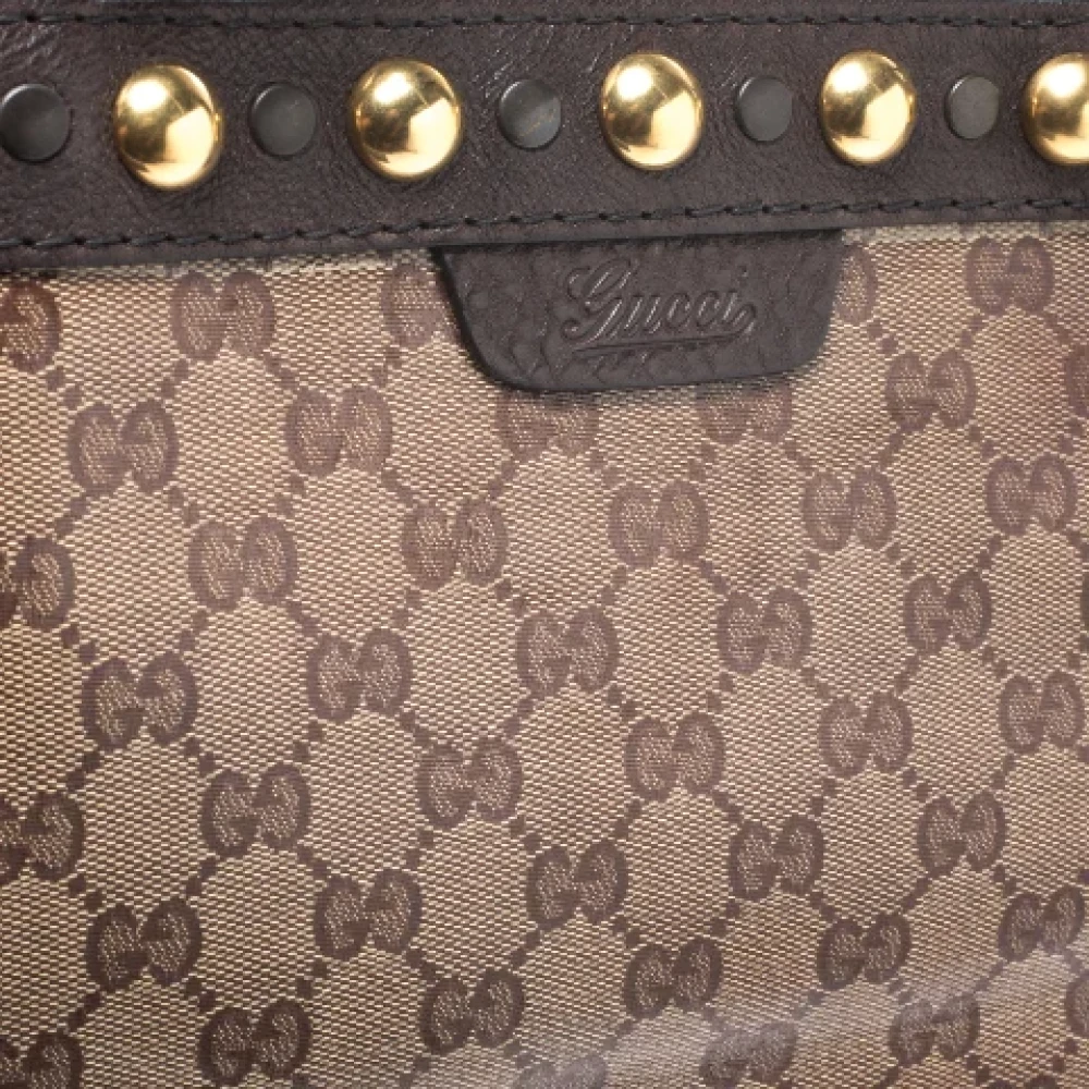 Gucci Vintage Pre-owned Leather totes Beige Dames