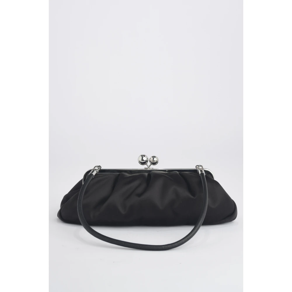 Max Mara Zwarte Satijnen Pasticcino Tas Black Dames