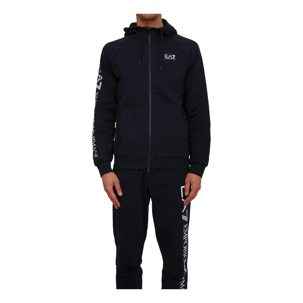 Emporio Armani Ea7 Herren Blau Sweatshirts & Hoodies, Xlgröße: