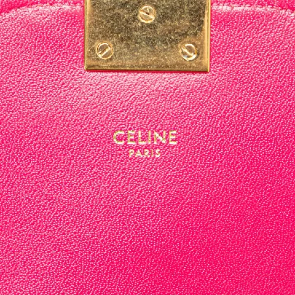 Celine Vintage Pre-owned Leather celine-bags Pink Dames