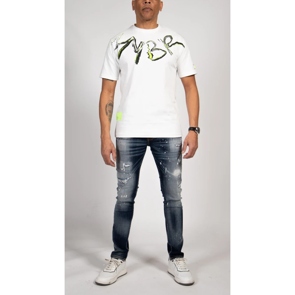 My Brand Scribble Tee in Off-white Heren
