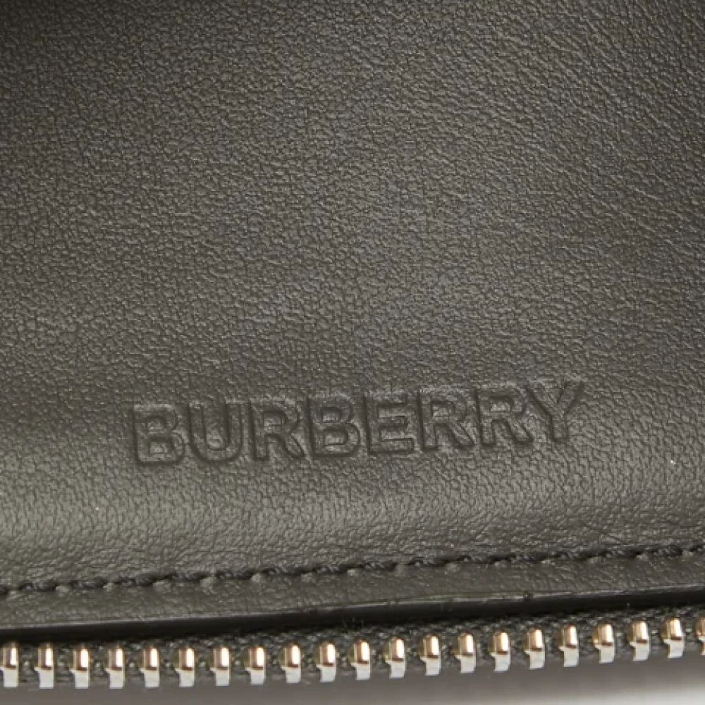 Burberry Vintage Pre-owned Leather wallets Gray Dames