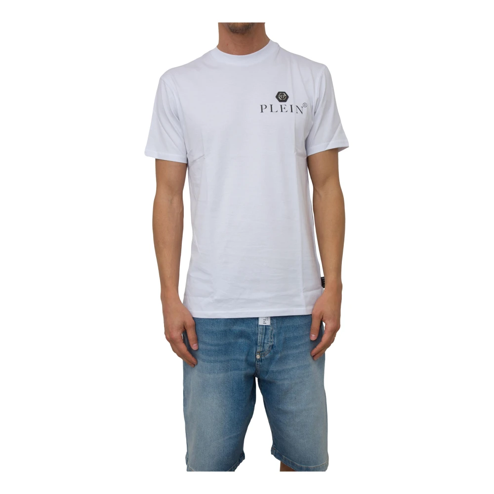 Philipp Plein Casual Katoenen T-Shirt White Heren