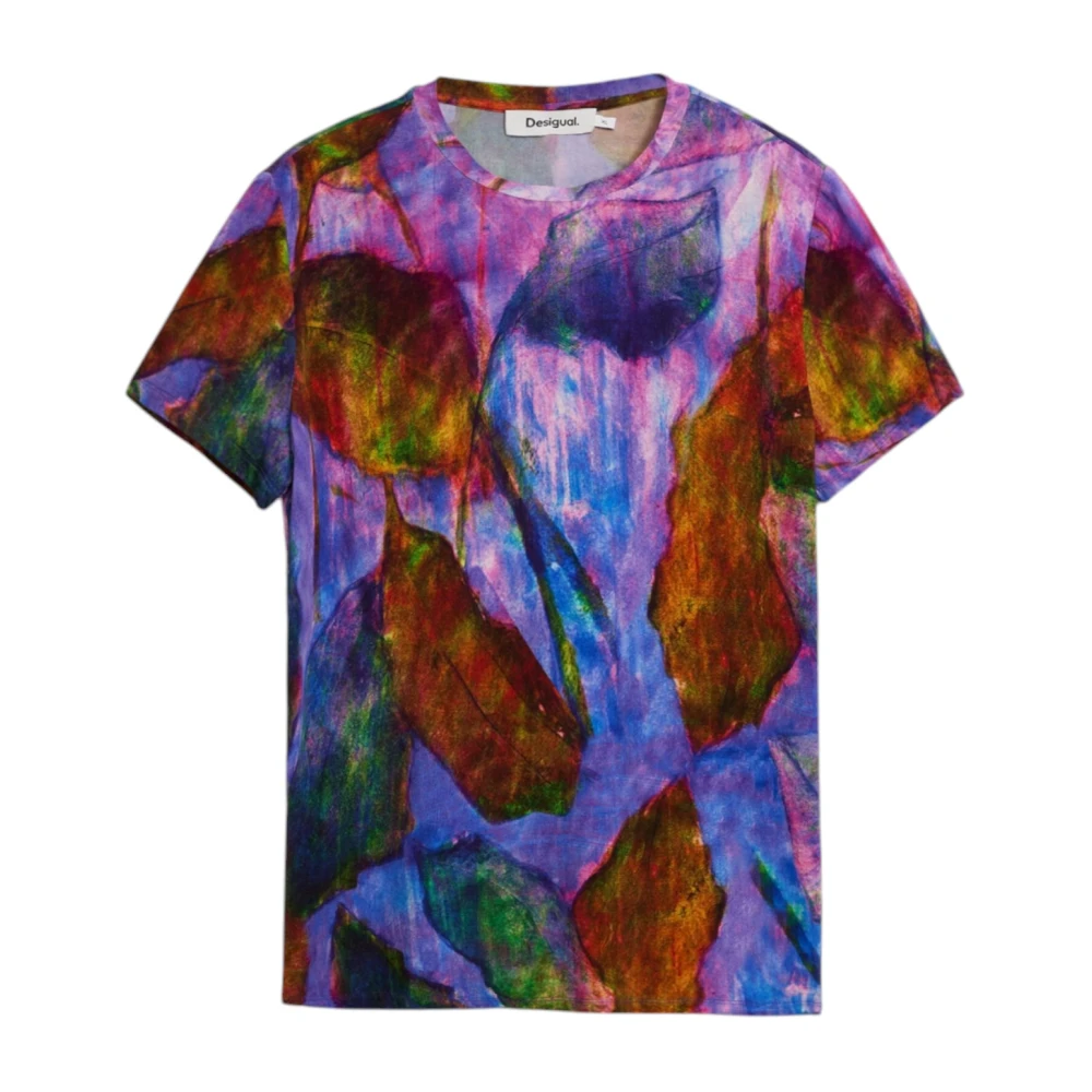 Desigual Korte Mouw T-shirt Lente Zomer Collectie Multicolor Dames