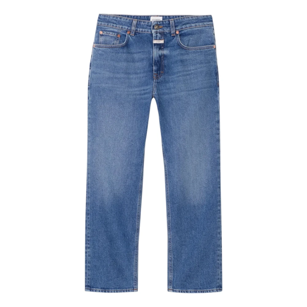 Closed Blue Straight Fit Jeans, Female, W27, Authentic Denim Jeans