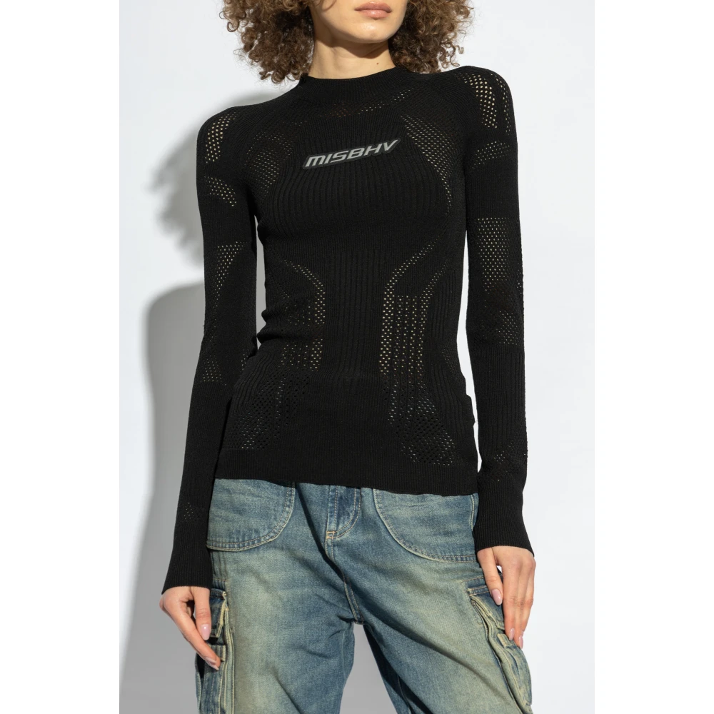 Misbhv Lange mouwen top Black Dames