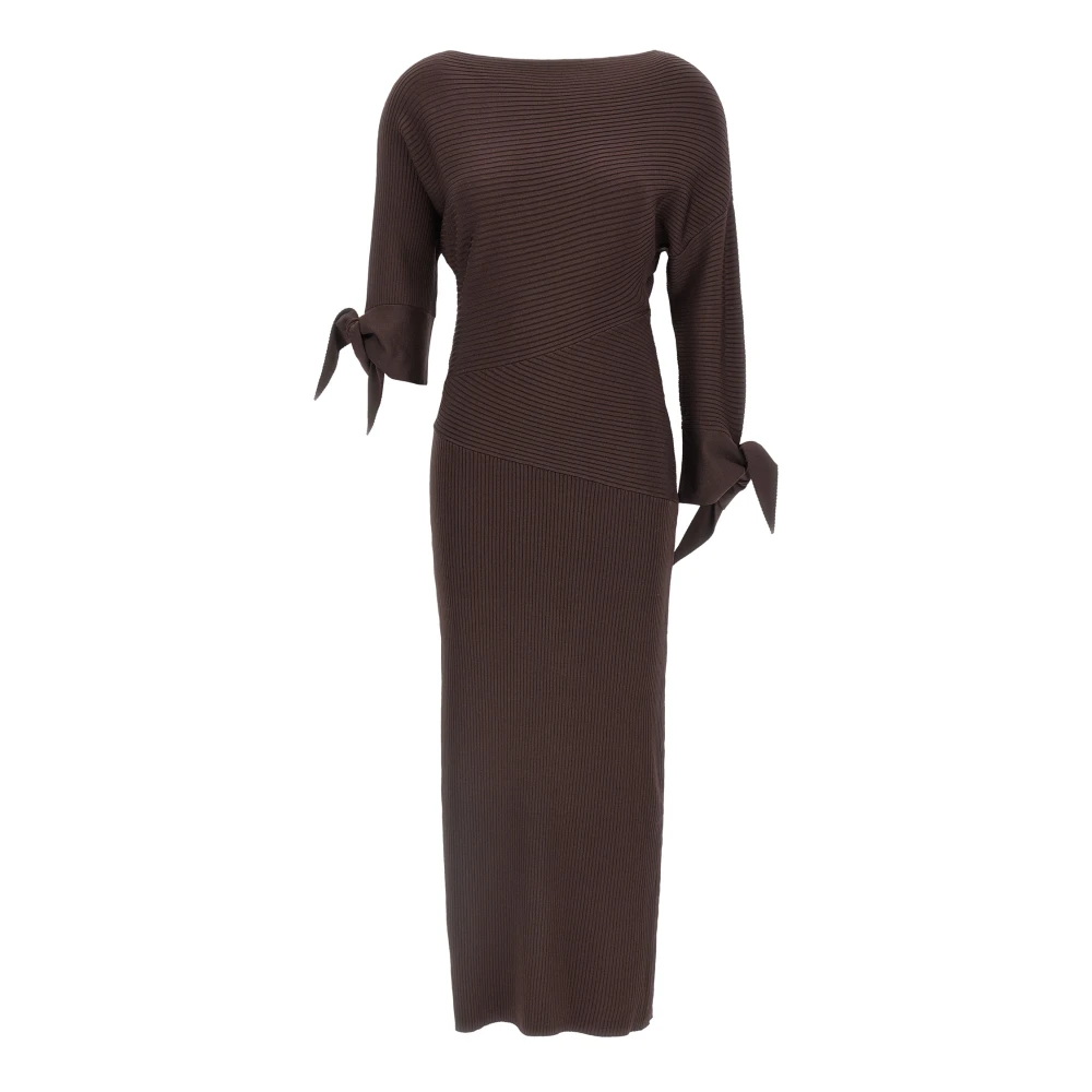 Pinko Women's Purple Midi Dresses, M, Long Brina Dress