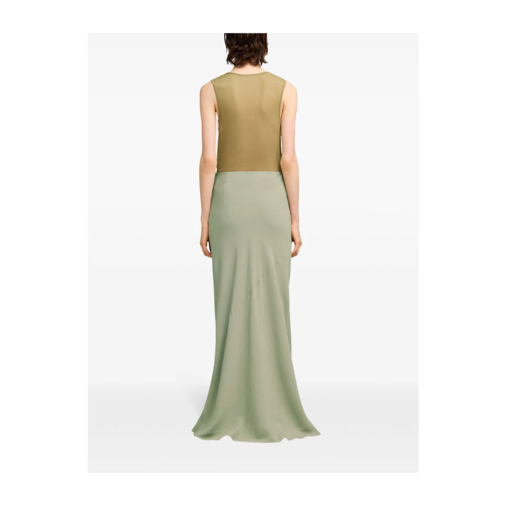 Ami Paris Maxi-rok met bias-snit Green Dames