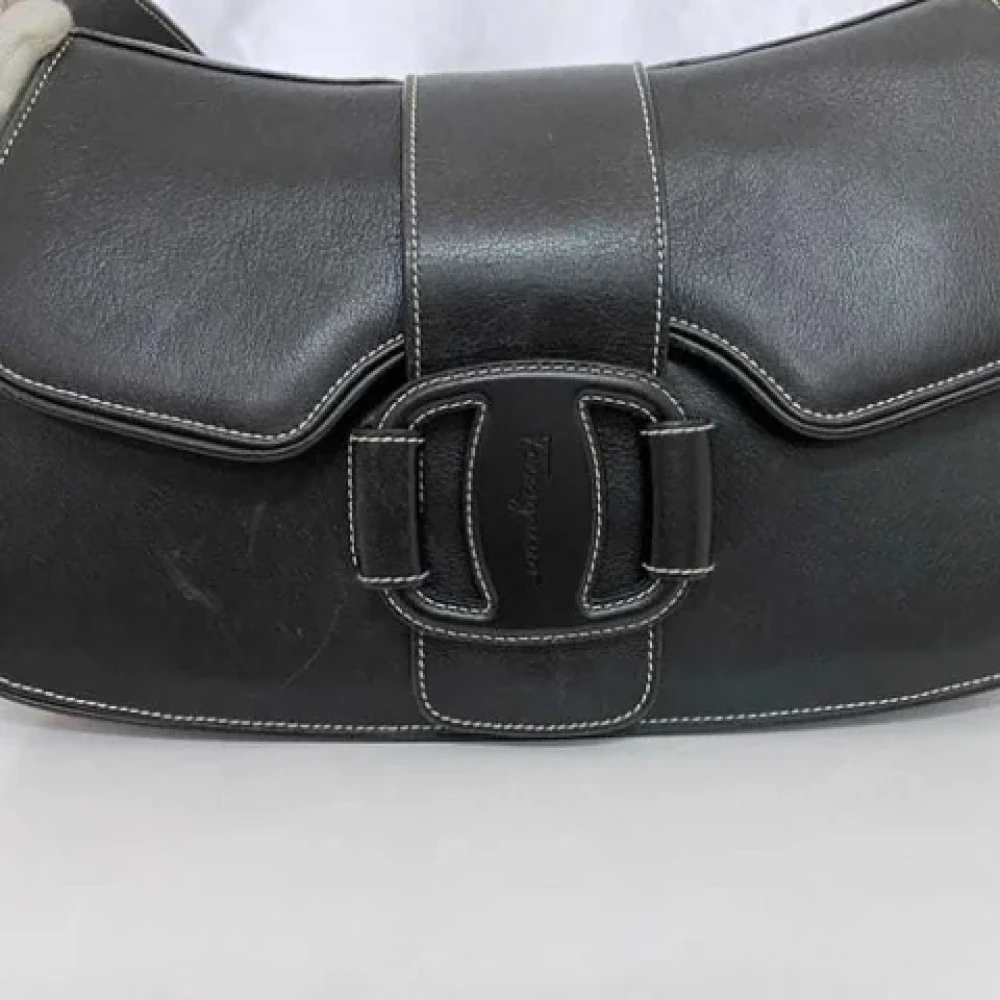 Salvatore Ferragamo Pre-owned Leather handbags Black Dames