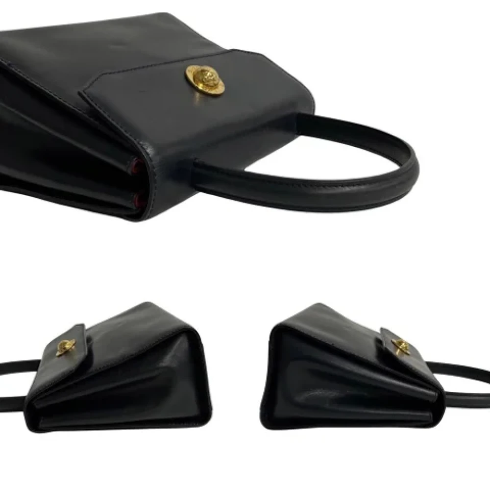 Celine Vintage Pre-owned Leather handbags Black Dames