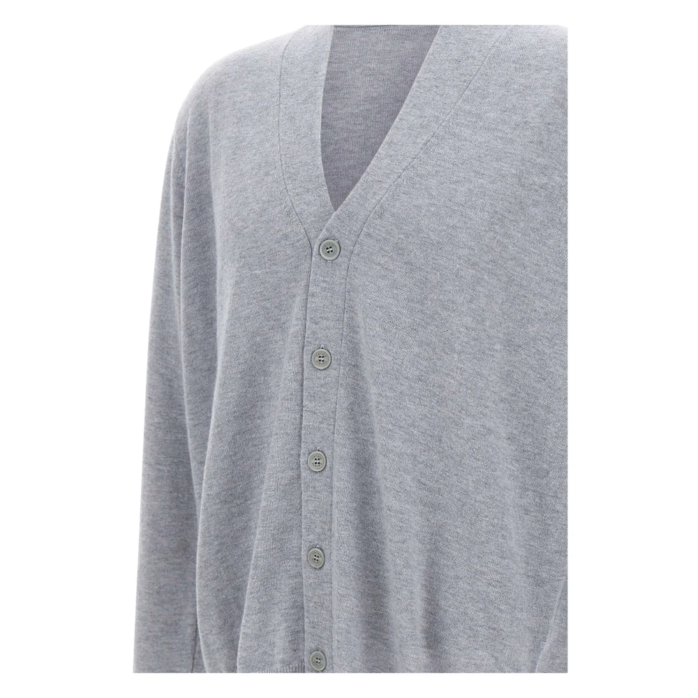 Kangra Merino Wol Vest Parel Grijs V-Hals Gray Heren