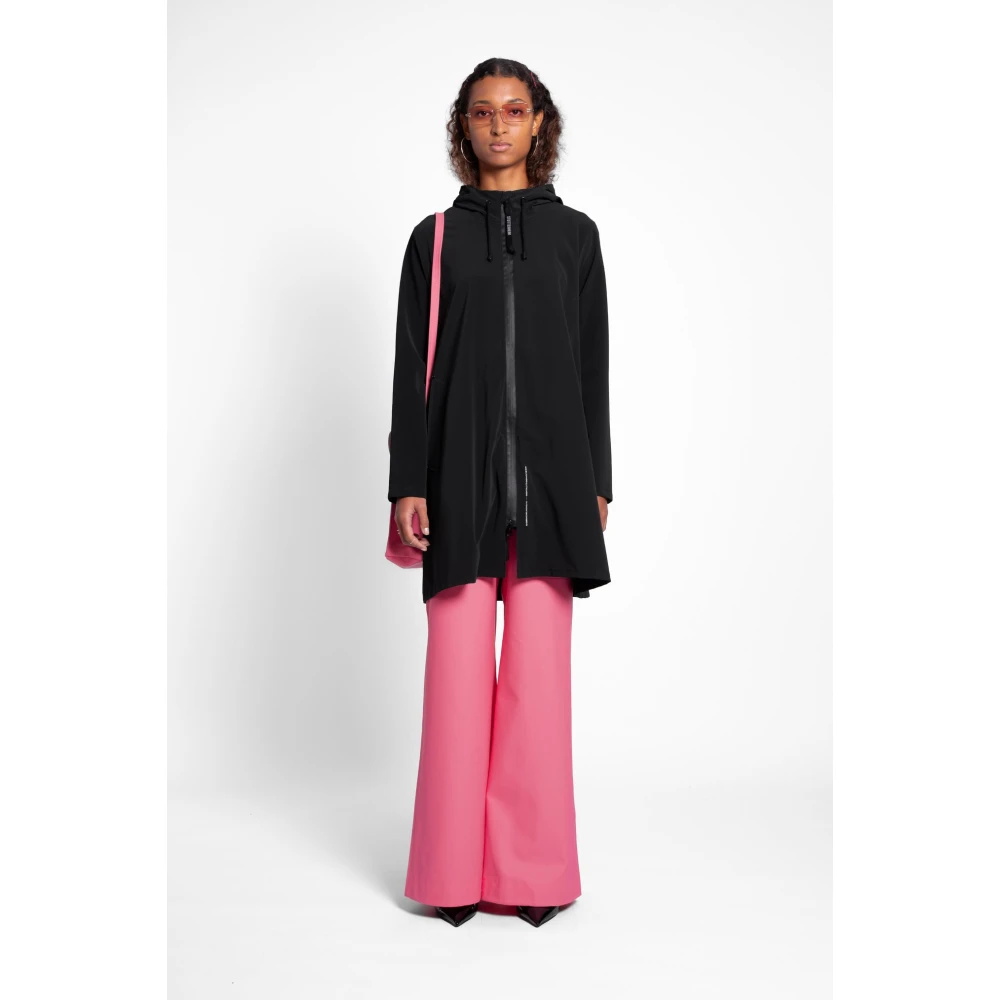 Stutterheim Lichtgewicht Matte Rits Regenjas Black Dames