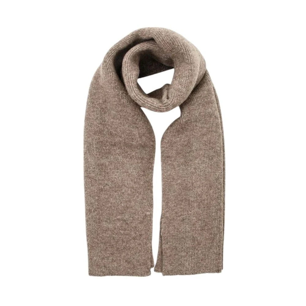 Calvin Klein Jeans Geribbeld Acryl Blend Sjaal Brown Heren