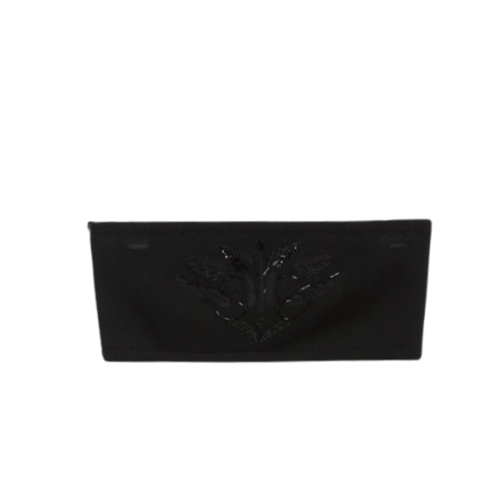 Max Mara Elegant Geborduurde Stretch Top Black Dames