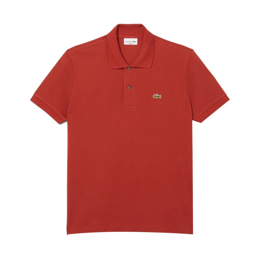 Lacoste Brun Polo Skjorta Classic Fit