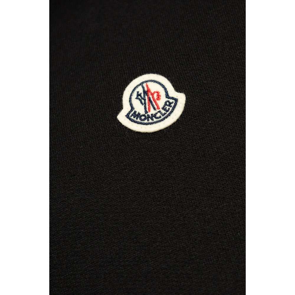 Moncler Sweatshirt met logo Black Heren