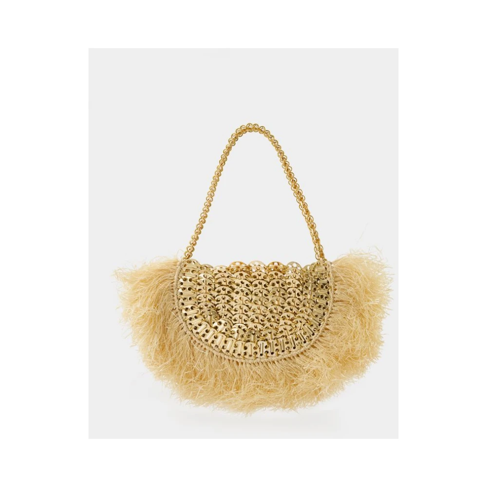 Paco Rabanne Raffia Shopper Tas Neutraal Beige Dames