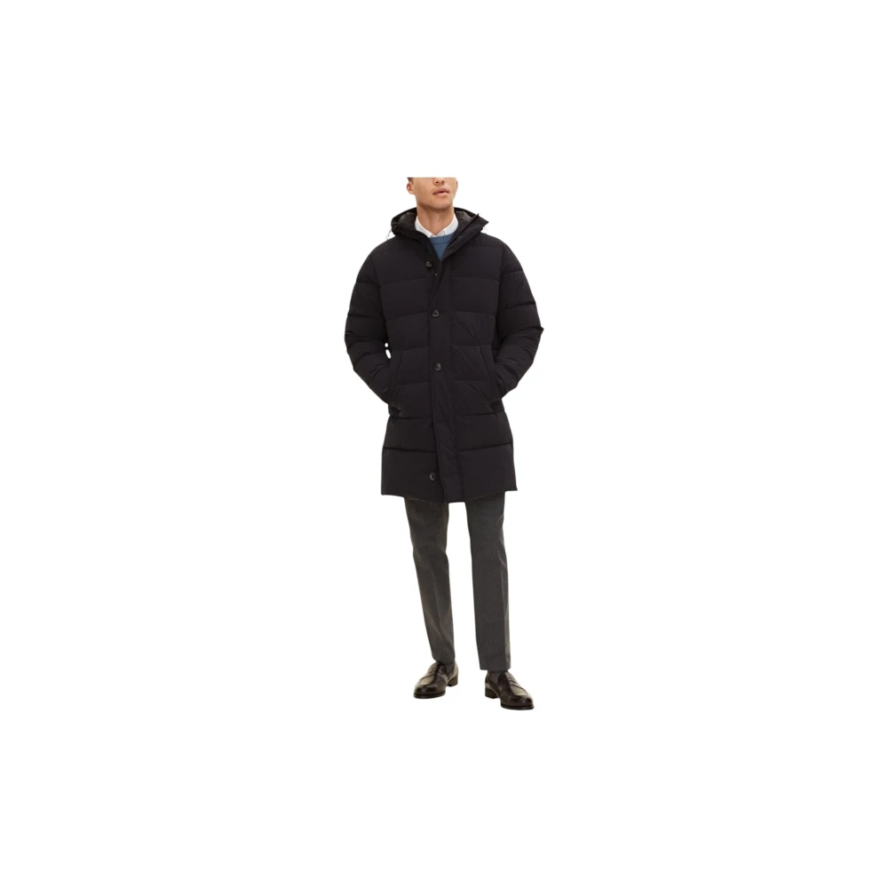 Oscar Jacobson Gevoerde Wind- en Waterafstotende Parka Blue Heren