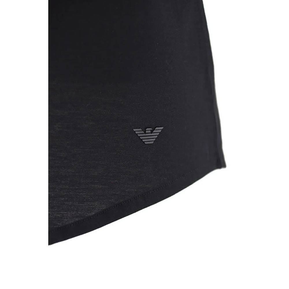 Emporio Armani Zwarte Noos Heren T-Shirt Polo Stijlvol en Comfortabel Black Heren