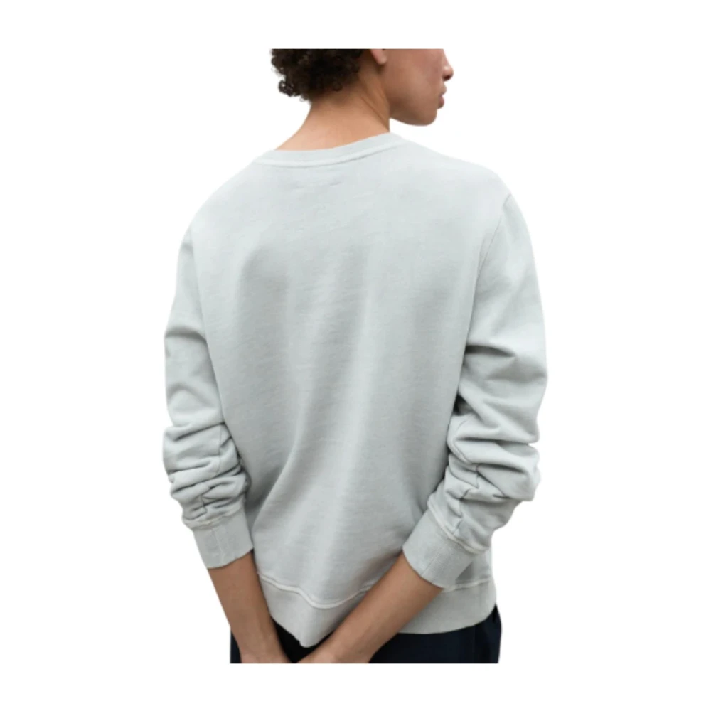Ecoalf Biologisch Katoenen Sweatshirt met Geribbelde Details Gray Dames