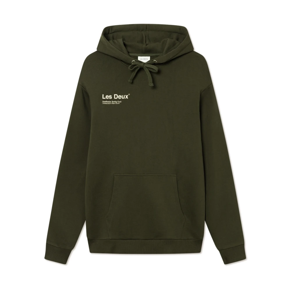 Les Deux Stijlvolle Brody Hoodie 2.0 Sweater Green Heren