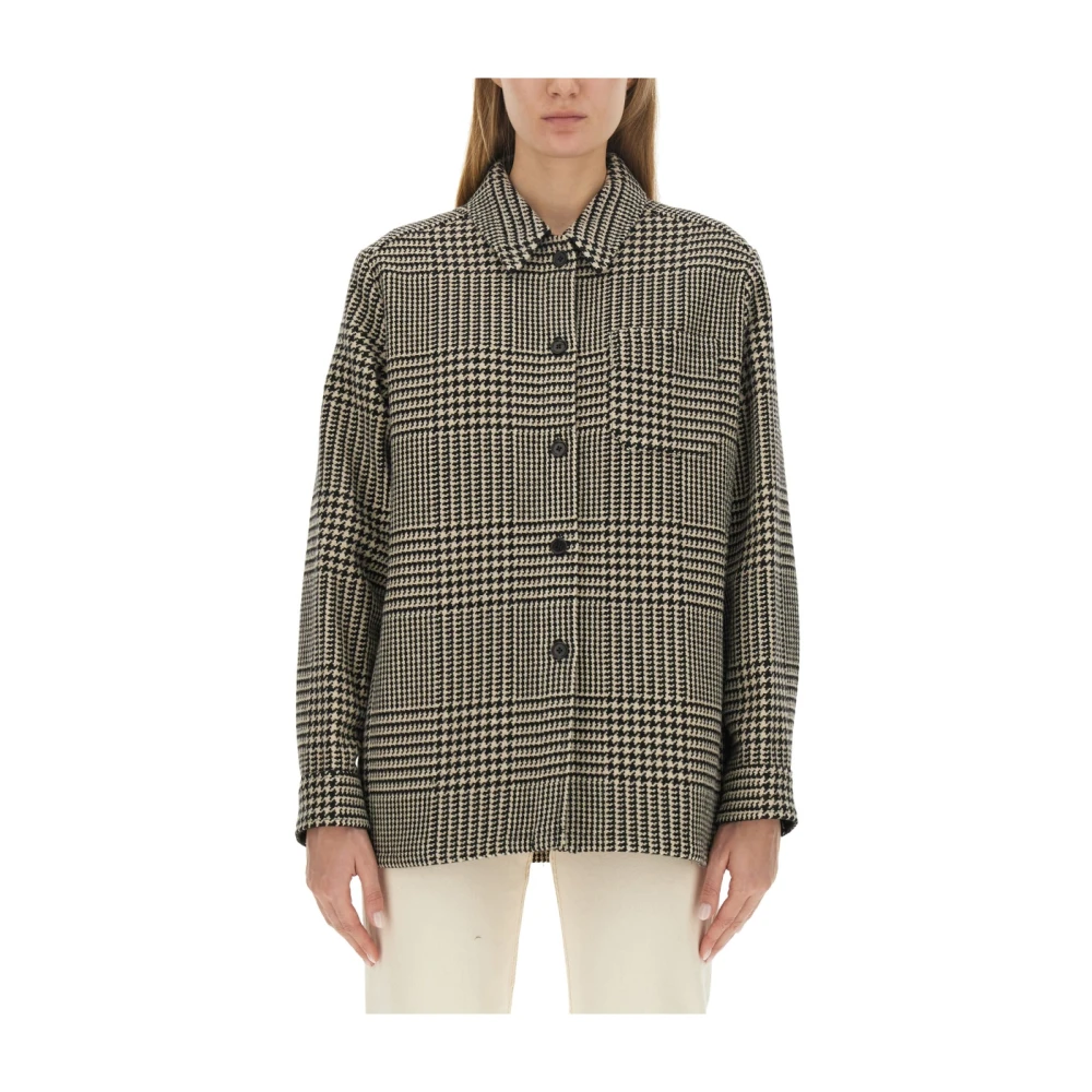 A.p.c. Wollen Blend Darlene Shirt Multicolor Dames