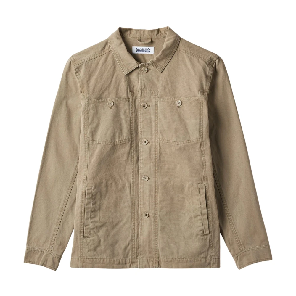 Gabba Licht Beige Militair Jack Beige Heren