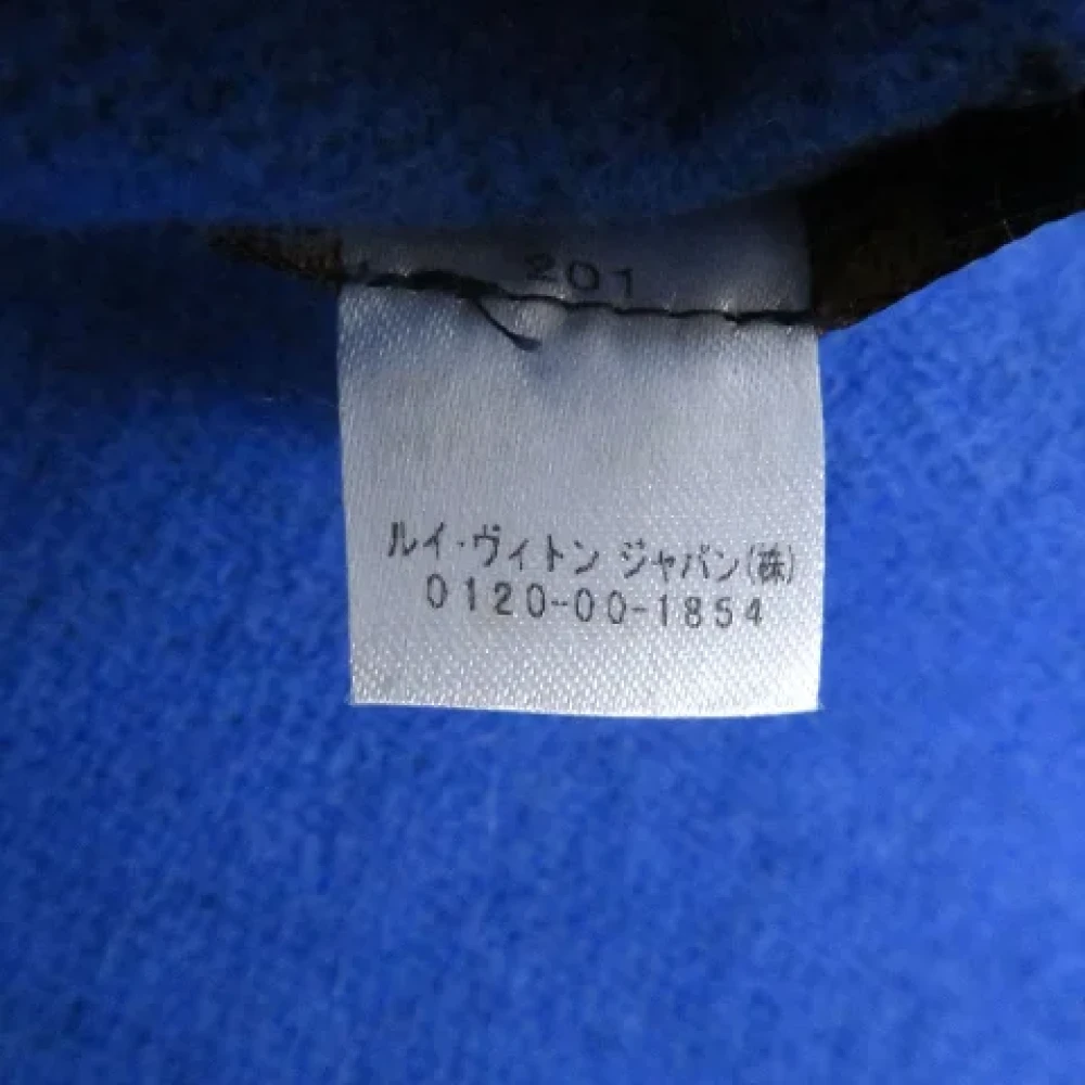 Louis Vuitton Vintage Pre-owned Wool scarves Blue Dames