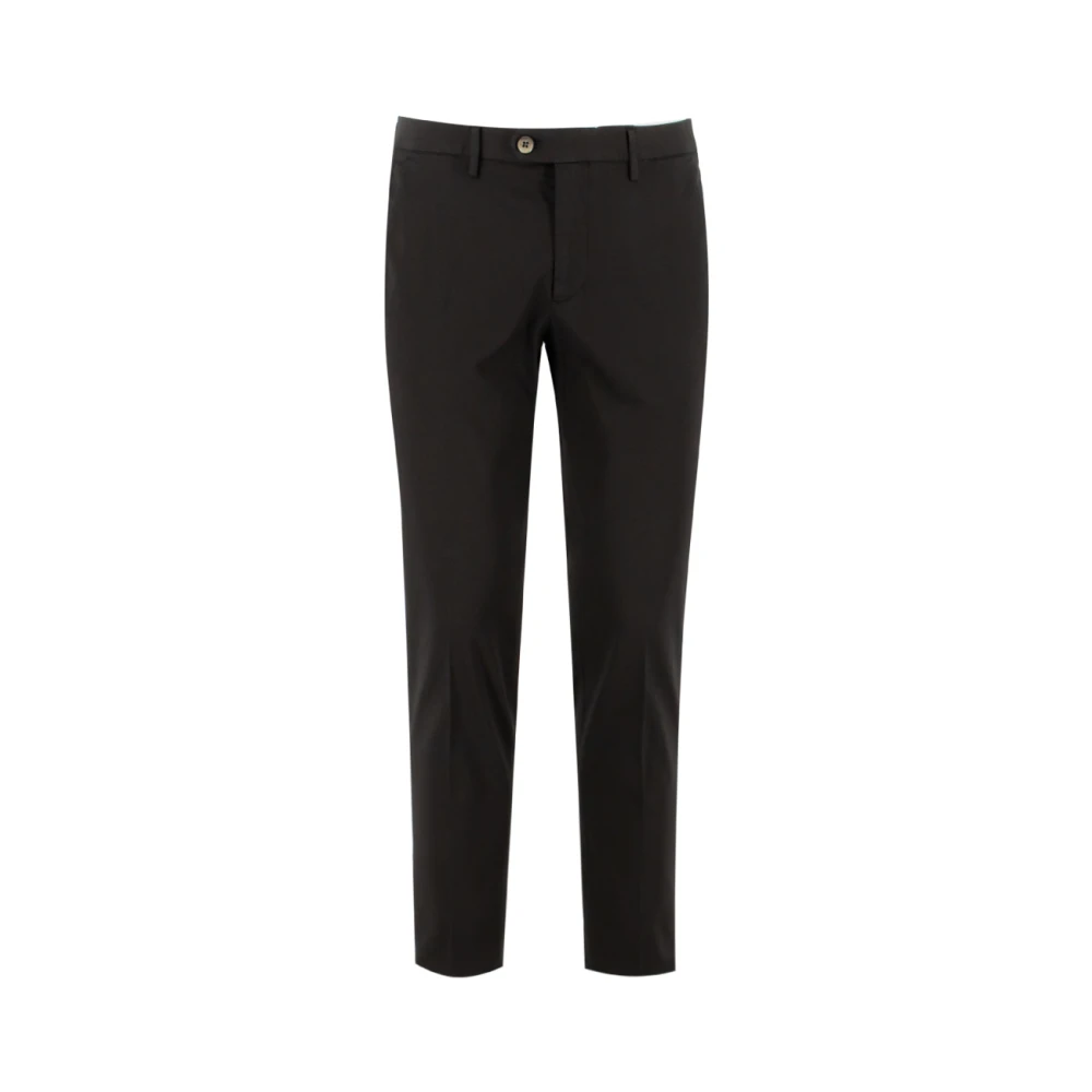 Michael Coal Slim Fit Katoenen Broek Black Heren