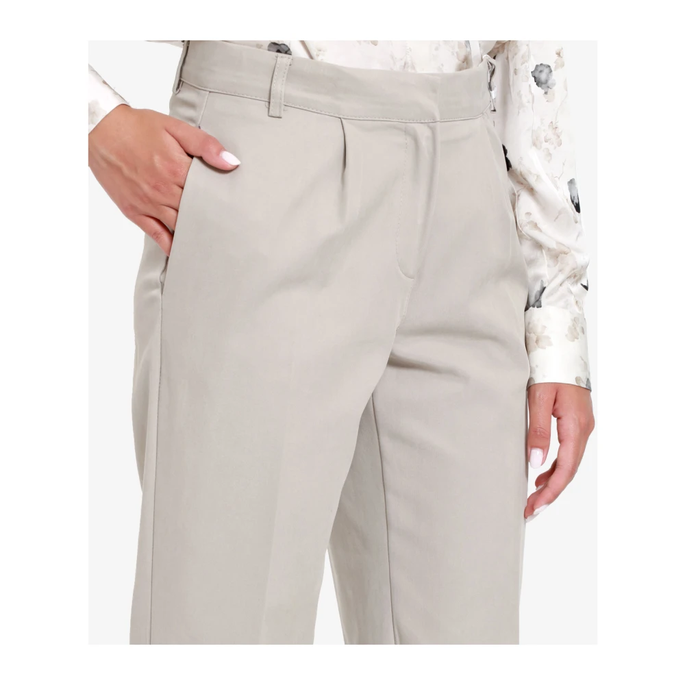 Kaos Dove Grey Viscose Enkellange Broek Gray Dames